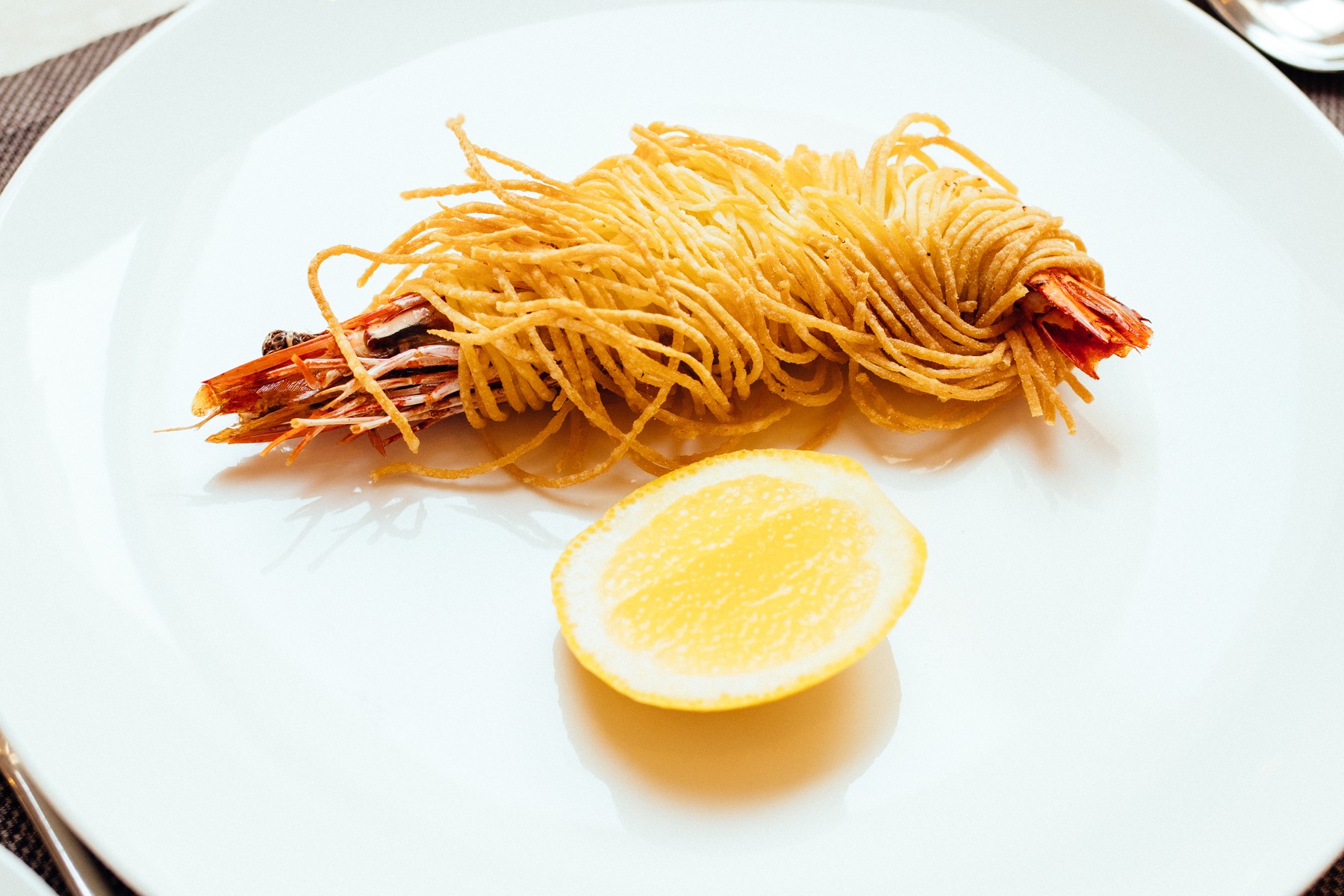 Capellini, Gambero Reale e Limone