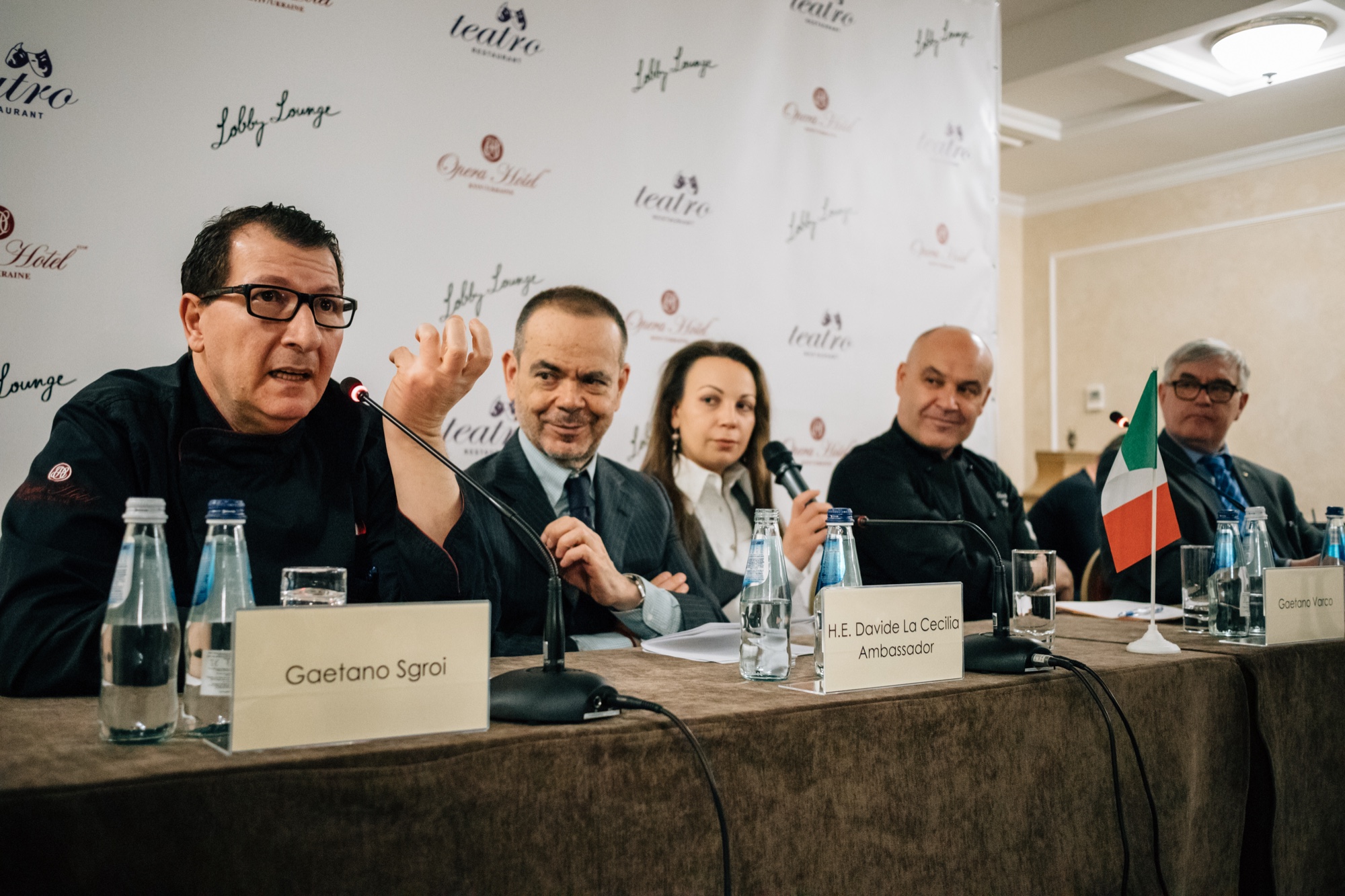 Press conference with Italian Ambassador, Kyiv