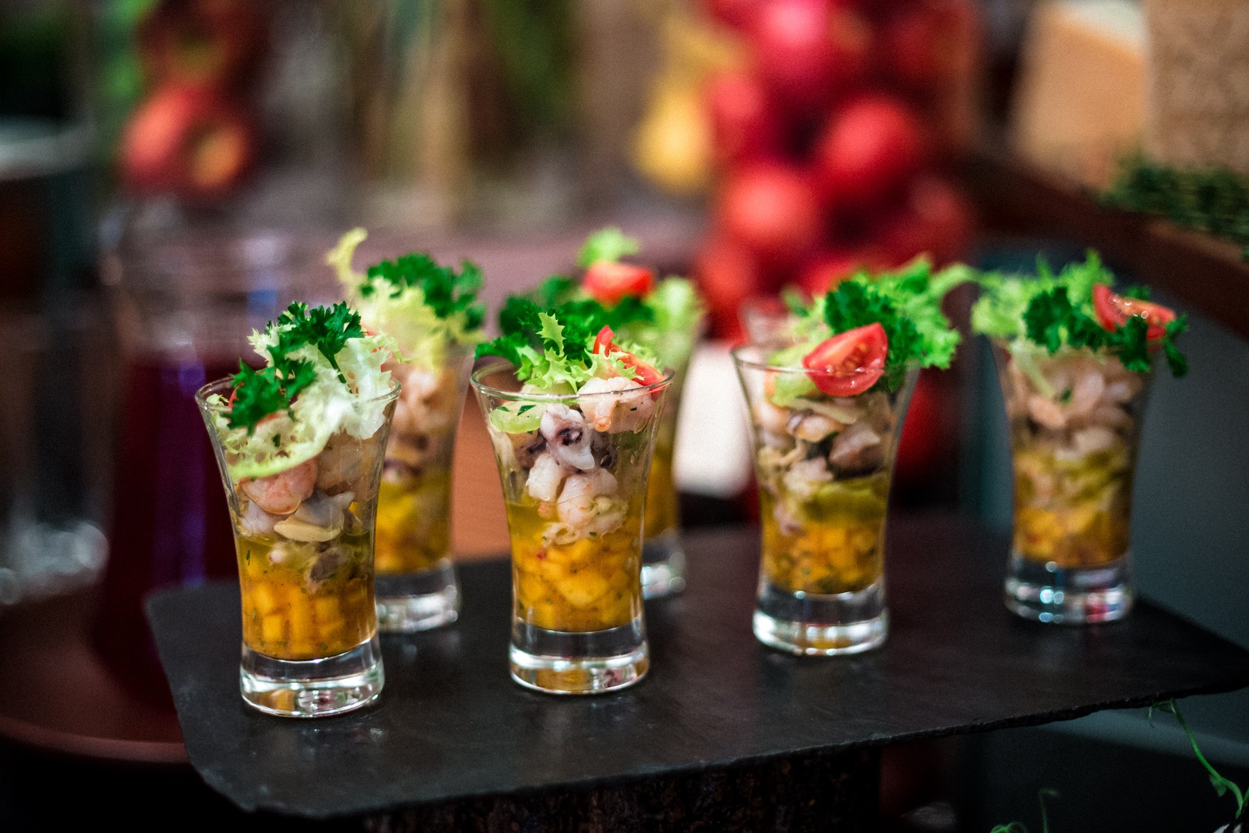 Gamberetti, Salsa al Mango — Opera Hotel, Kyiv