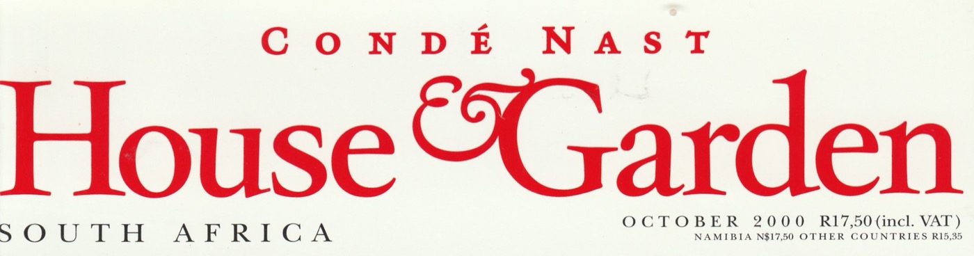 Press clipping — Condé Nast House & Garden