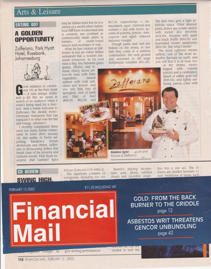 Press clipping — Financial Mail