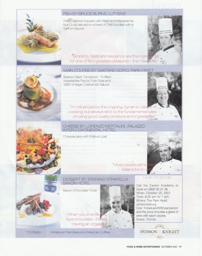 Press clipping — Food & Home Entertaining